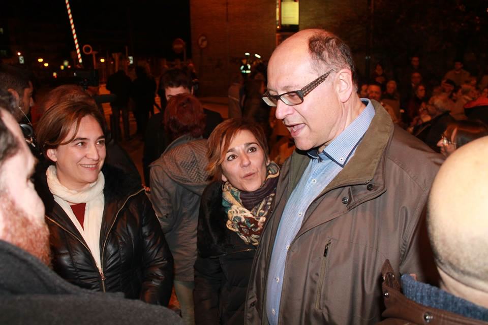 L'alcalde de Sant Feliu amb l'alcaldessa de Barcelona, Ada Colau