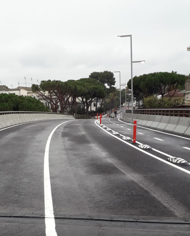 SOCIETAT: Obert al trànsit el pont de la Pineda de Castelldefels
