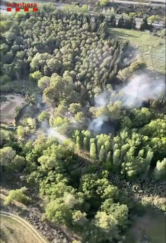 SUCCESSOS: Cremen cinc-cents metres quadrats de zona forestal a Martorell