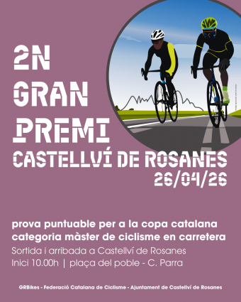 Castellví de Rosanes acull aquest diumenge el 2n Gran Premi de ciclisme en carretera