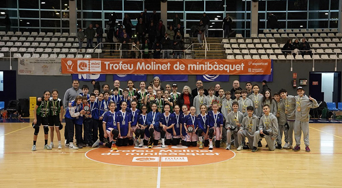 Joventut i Barça, campiones i campions de Nivell A del 62è Trofeu Molinet