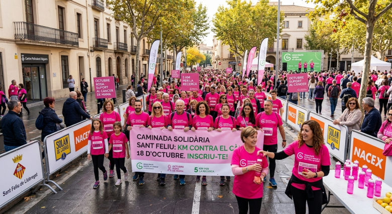 Apunta't a la caminada solidària de Sant Feliu: 'KM contra el càncer'