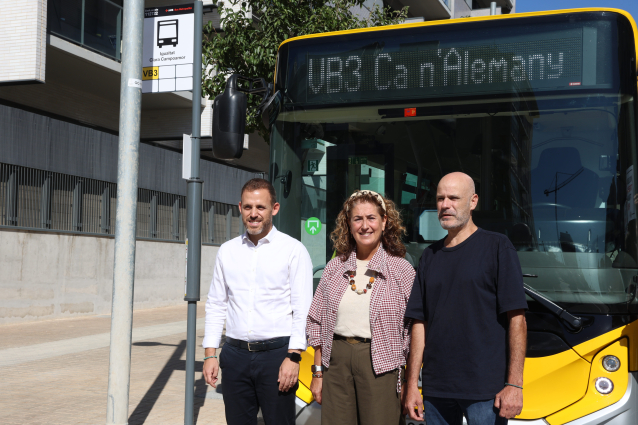 Viladecans activa la nova línia VB3 de bus i triplica l'oferta de transport urbà els caps de setmana