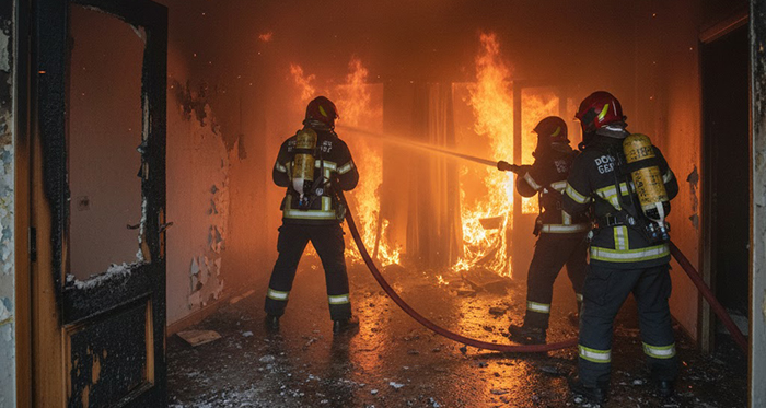 Nit de Cap d’Any marcada pels incendis a Martorell, Cornellà i Sant Just Desvern