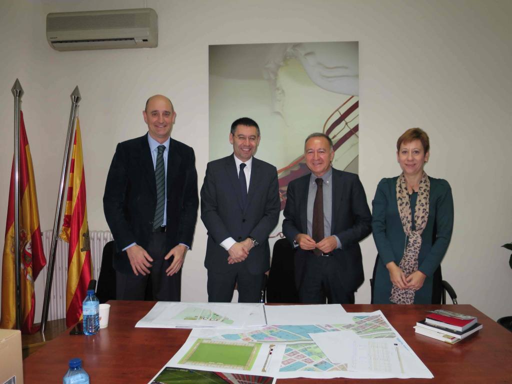 El president del Barça visita l’Ajuntament de Sant Joan Despí