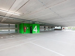 Imatge del nou aparcament d’enllaç de l’estació de Martorell Central d’FGC