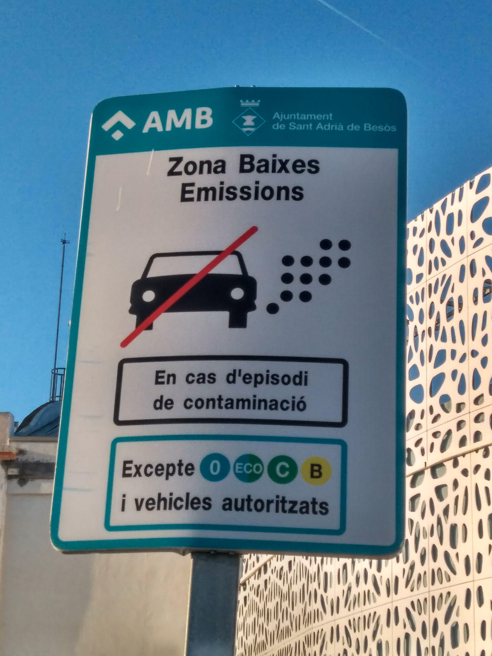 ZBE Barcelona Sant Adrià Av Eduard Maristany Badalona Av Maresme