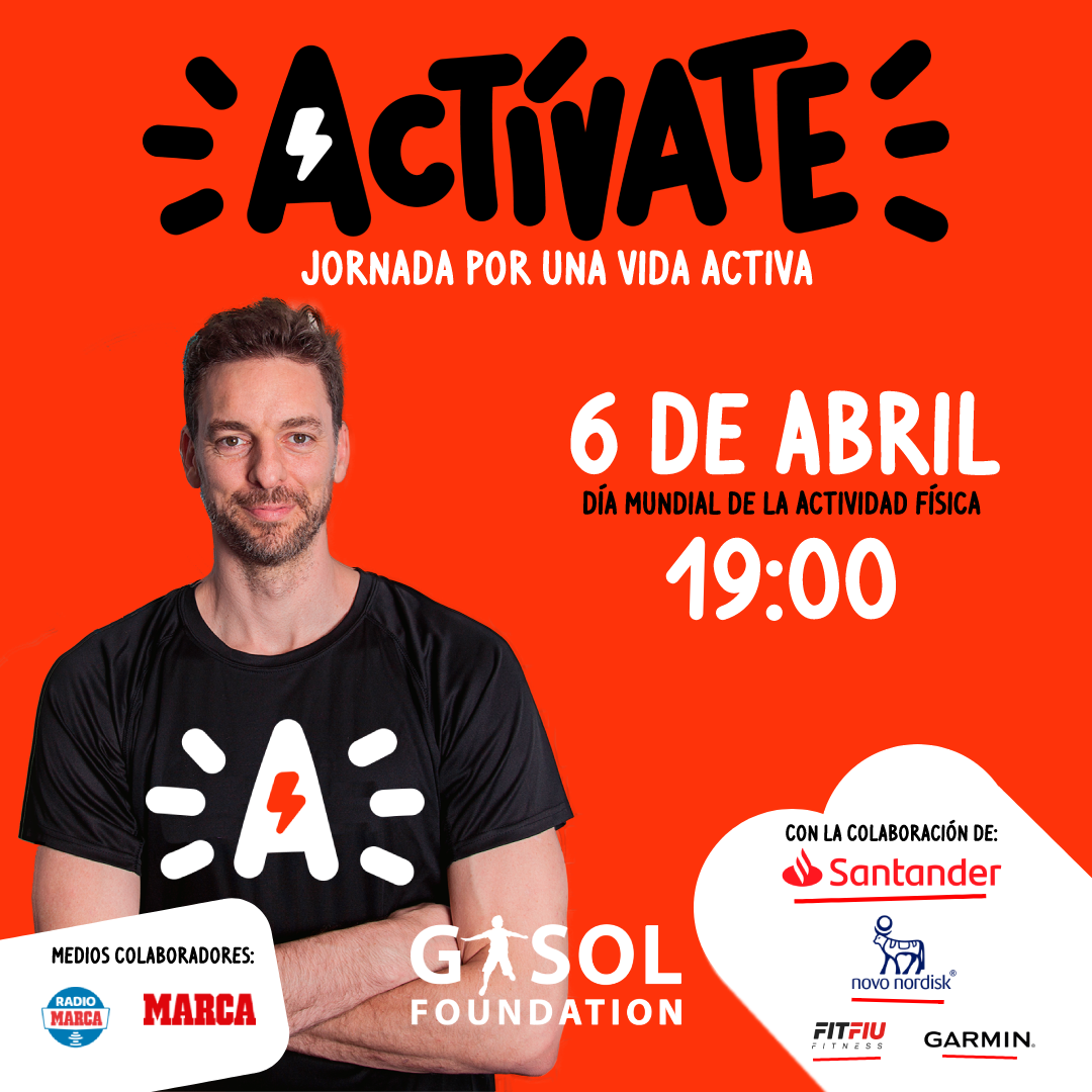 Creatividad promocional Jornada Actívate Gasol Foundation