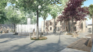 Imatge virtual de la reforma de la plaça de l'Estació