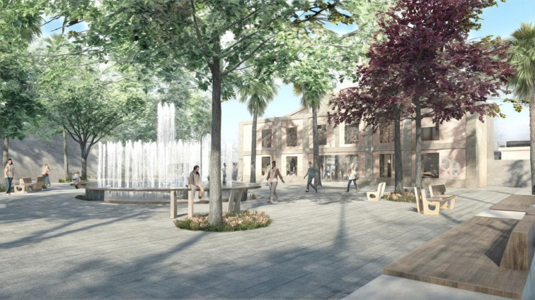 Imatge virtual de la reforma de la plaça de l'Estació
