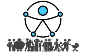 Icona de l'ONU que simbolitza la inclusió de totes les persones, independentment de les seves capacitats físiques, sensorials o cognitives
