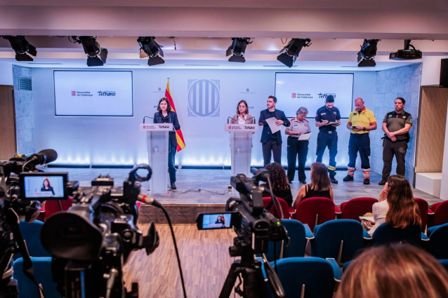 Roda de premsa emergència INUNCAT