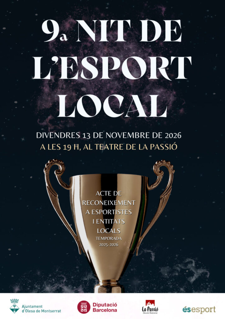 Olesa obre el termini per presentar candidatures a la Nit de l’Esport Local