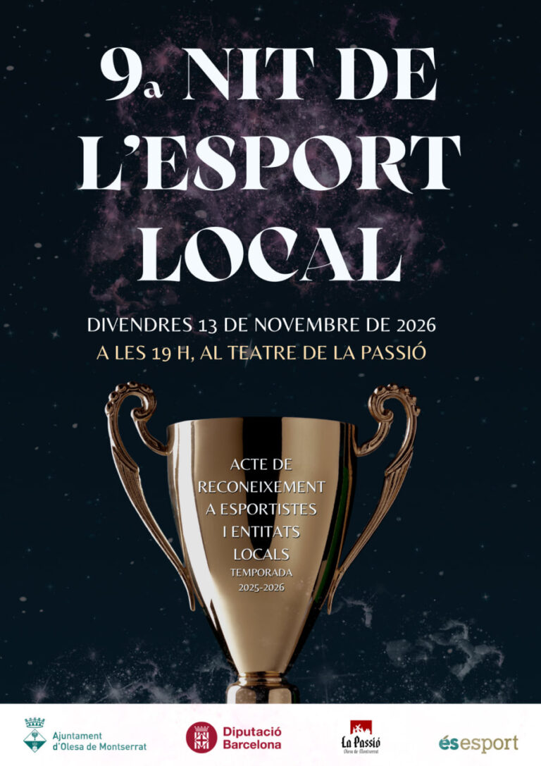 Olesa obre el termini per presentar candidatures a la Nit de l’Esport Local