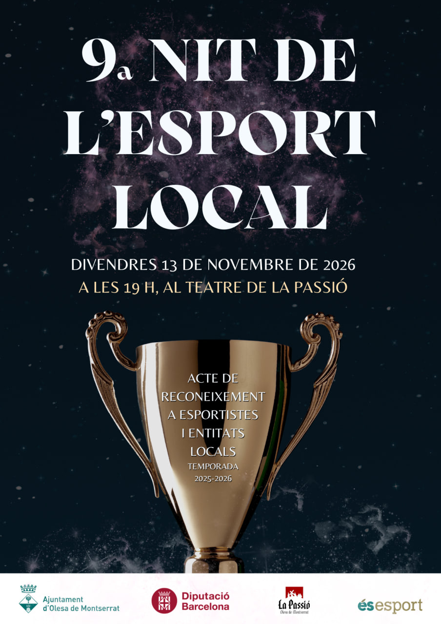 Olesa obre el termini per presentar candidatures a la Nit de l’Esport Local