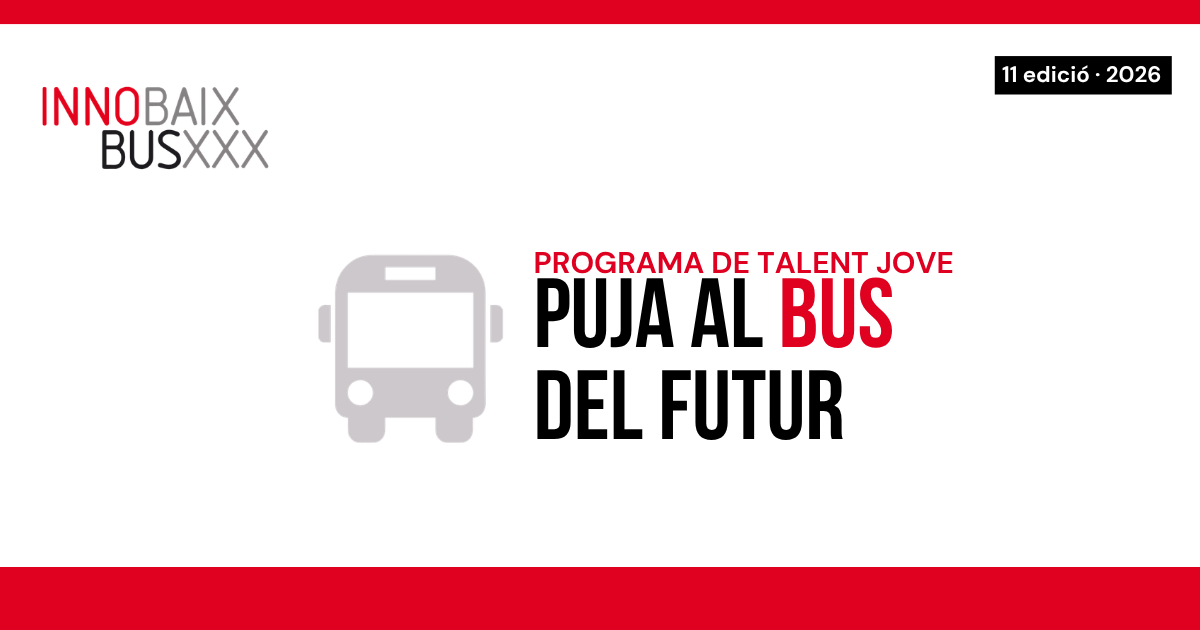 L’Innobus obre inscripcions per a 30 joves universitaris al Baix Llobregat