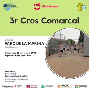 El Parc de la Marina de Viladecans acollirà el 3r Cros Comarcal Escolar el 22 de novembre