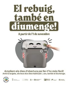 Olesa amplia als diumenges l’obertura dels contenidors de resta