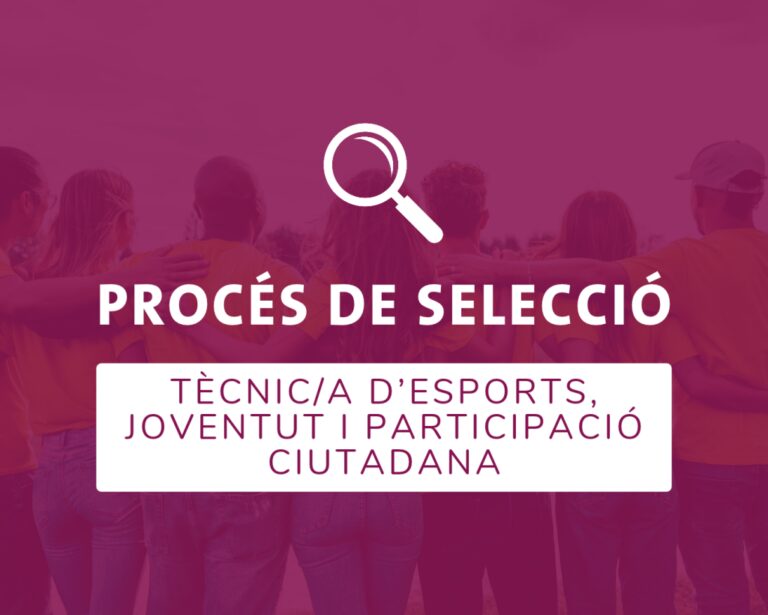 Collbató obre una plaça de tècnic d’esports, joventut i participació