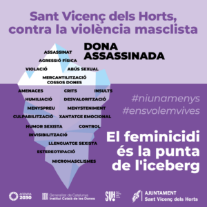 Sant Vicenç dels Horts condemna l'assassinat masclista d'una dona a Conca