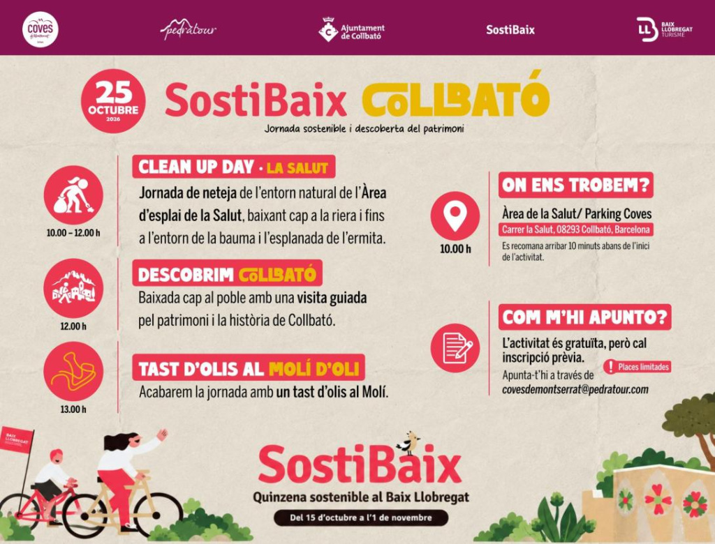 Collbató organitza la tercera edició del SostiBaix amb activitats sostenibles